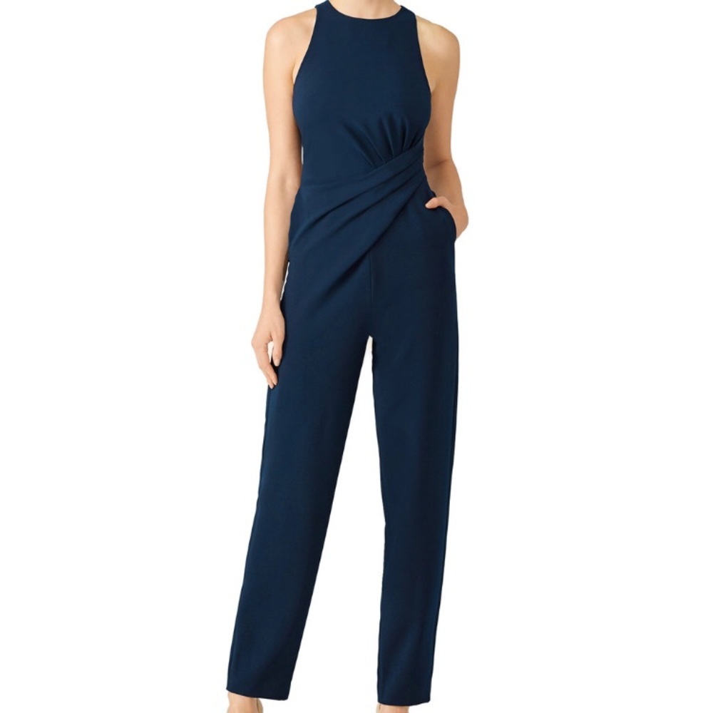 AQAQ Navy Freya Jumpsuit